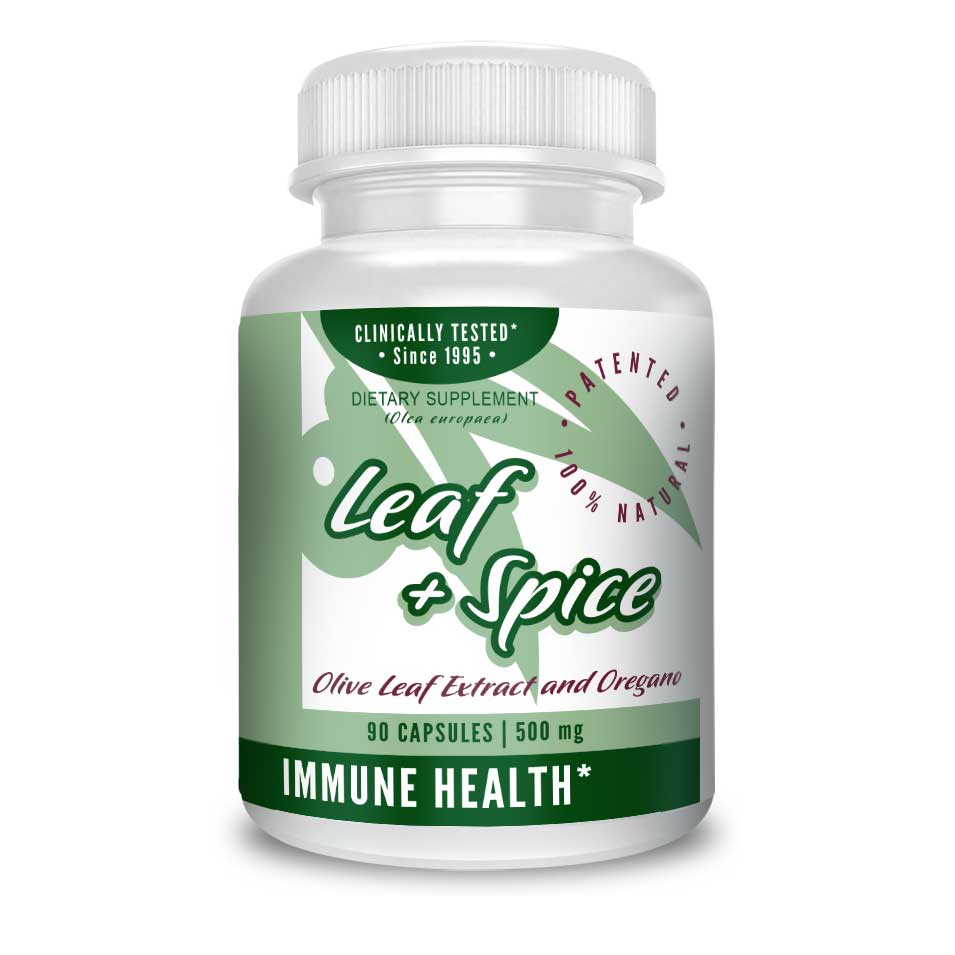 Leaf & Spice Oregano & Olive Leaf Extract Supplement