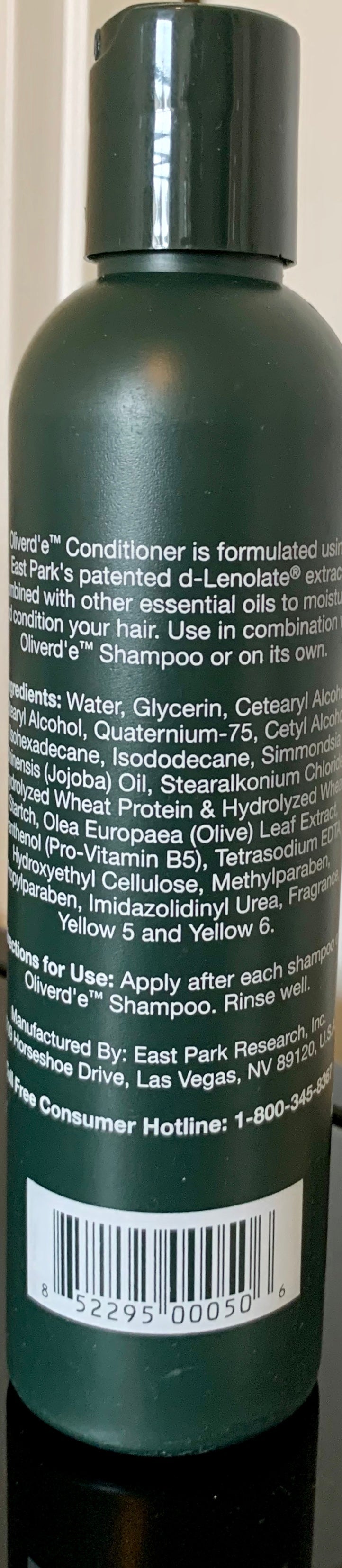 Olive Leaf Extract Hair Conditioner - Wellness Works