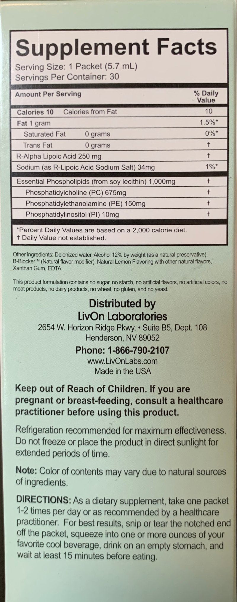 LIPOSOMAL ALPHA LIPOIC ACID (ALA) - Wellness Works