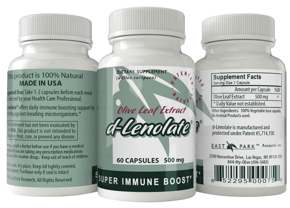 d-Lenolate Olive Leaf Extract Capsules