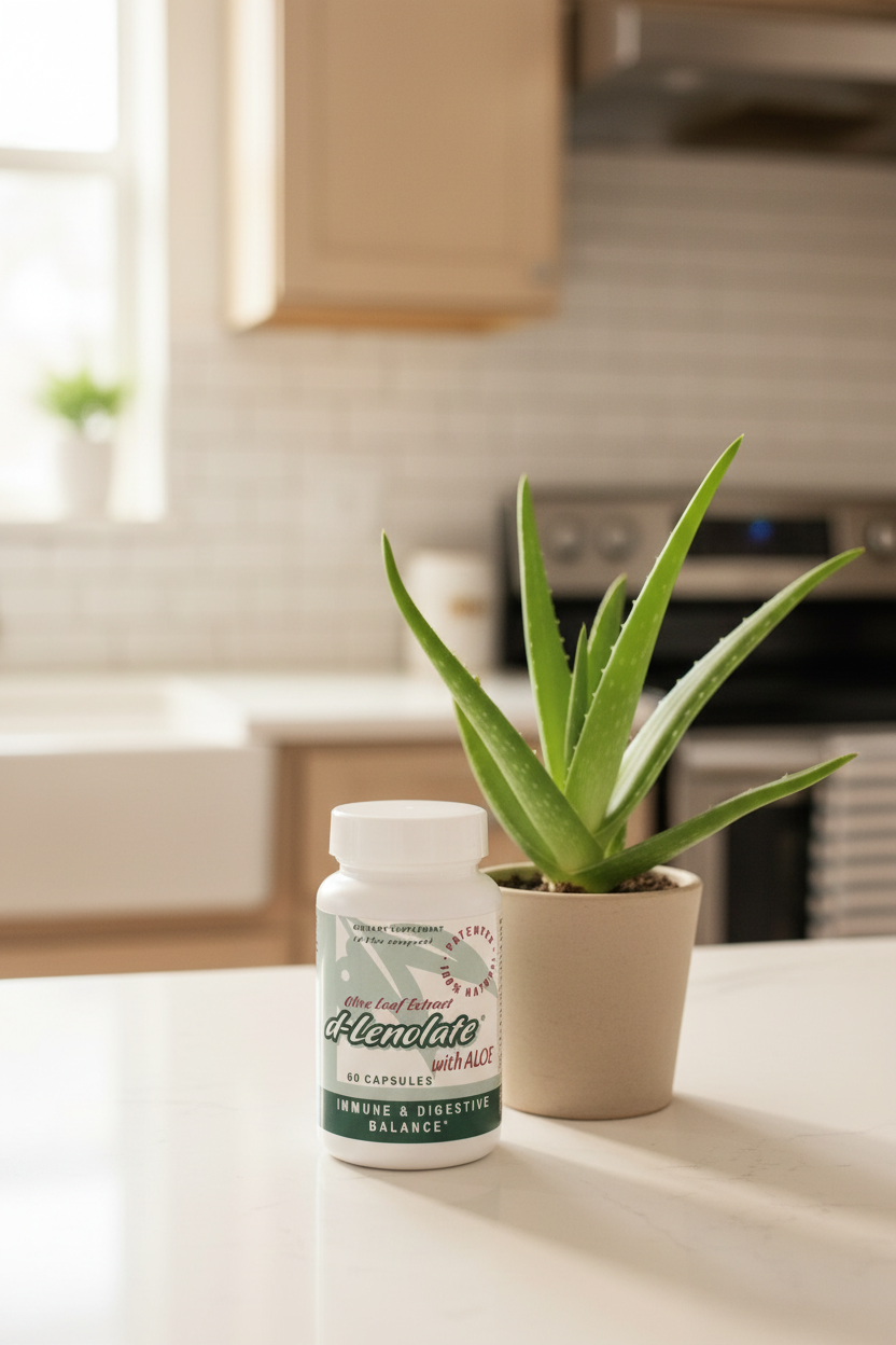 d-Lenolate Olive Leaf Extract with Aloe Vera