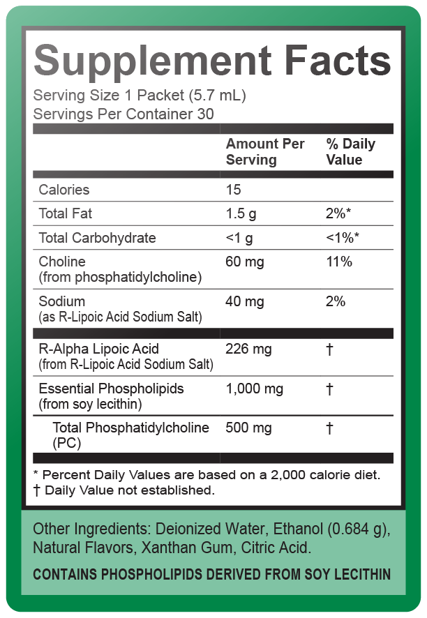 Liposomal Alpha Lipoic Acid Antioxidant Supplement