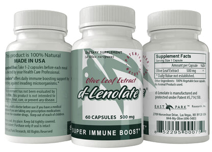 d-Lenolate Olive Leaf Extract Capsules