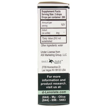 Hormone Balancing Liquid Olive Leaf Extract Indium XL®, 12ml - Wellness Works